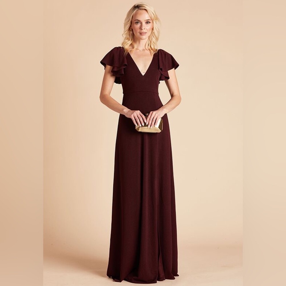 Hannah Crepe Dress - Cabernet